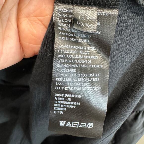 ANTHROPOLOGIE Gloria Peasant Off Shoulder Top Black Bell Sleeve Boho Women M - Picture 12 of 13